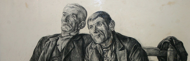 ‘Twee Ermelose dorpsfiguren’ (1931) - Cees Bolding