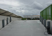 Bovenste helling parkeergarage