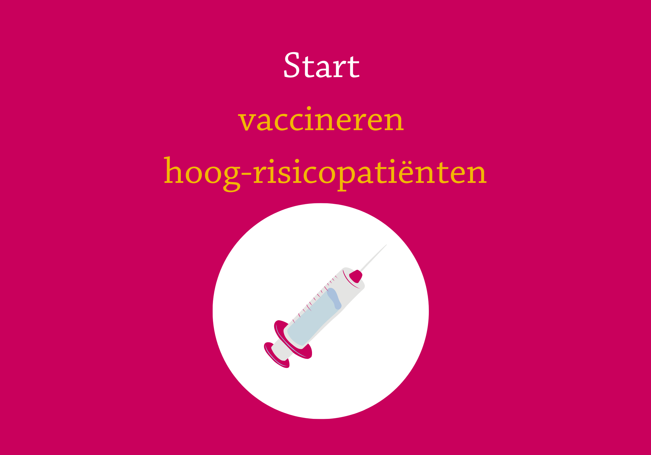 St Jansdal begint met vaccineren van hoog-risicopatiënten
