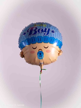 Helium shape baby boy