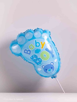 Mini loon voet blauw